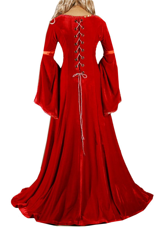 Ladies Medieval Renaissance Costume and Headdress Size 10 - 12 Image